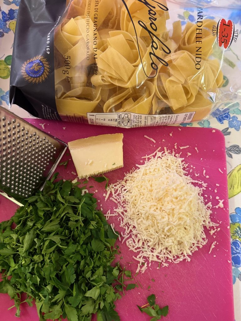 Ingredienser till Pasta alla Carbonara