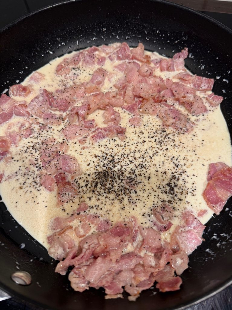 Bacon till Pasta Cabornara